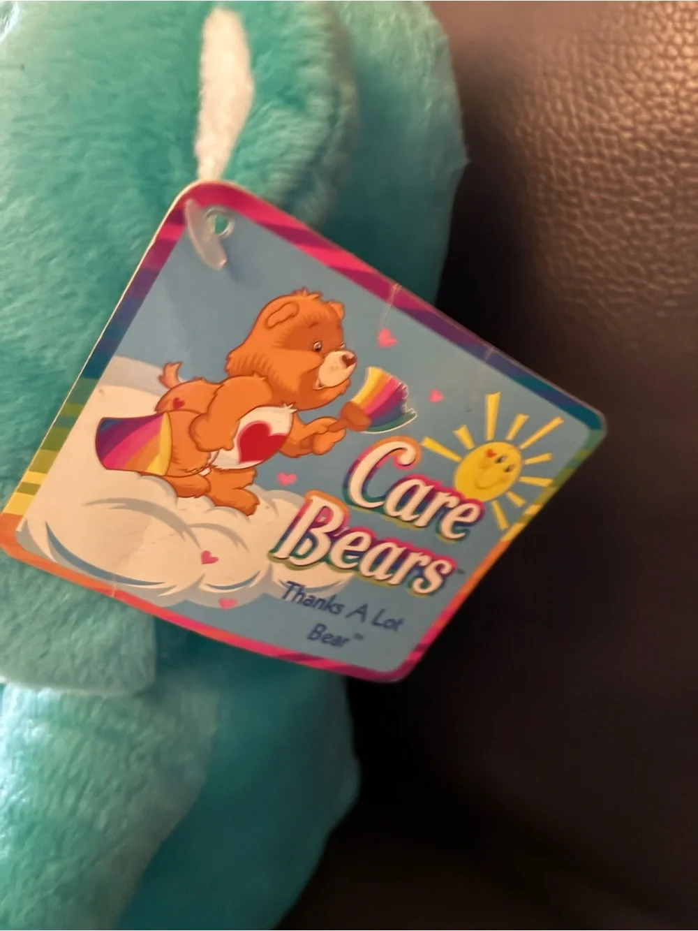 Vintage “Thanks-A-Lot-Bear” Care Bears Plush Toy - Rainbow Belly
